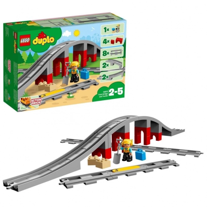 LEGO Duplo 10872 Doplňky k vláčku – most a koleje