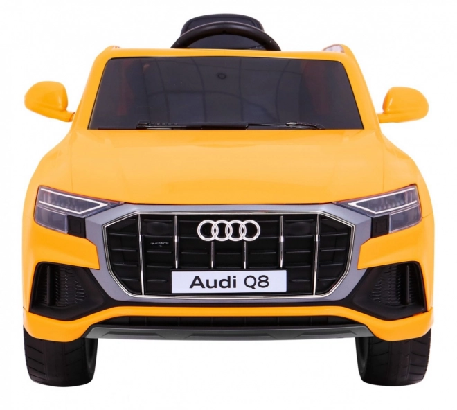 Audi Q8 Zvedák pro děti baterie Žlutá + Dálkové ovládání + EVA + Pomalý start + MP3 USB + LED dioda