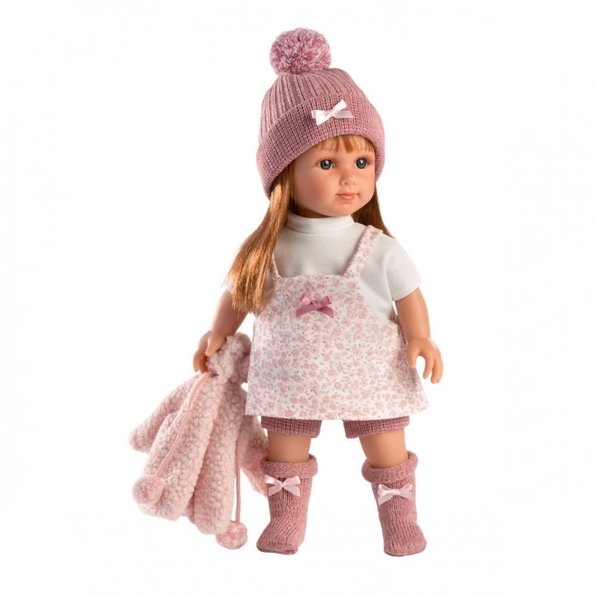 Llorens 53539 NICOLE - realistická panenka s měkkým látkovým tělem - 35 cm