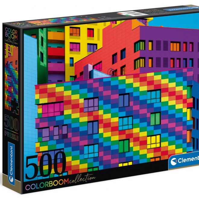 CLEMENTONI Puzzle ColorBoom: Squares 500 dílků