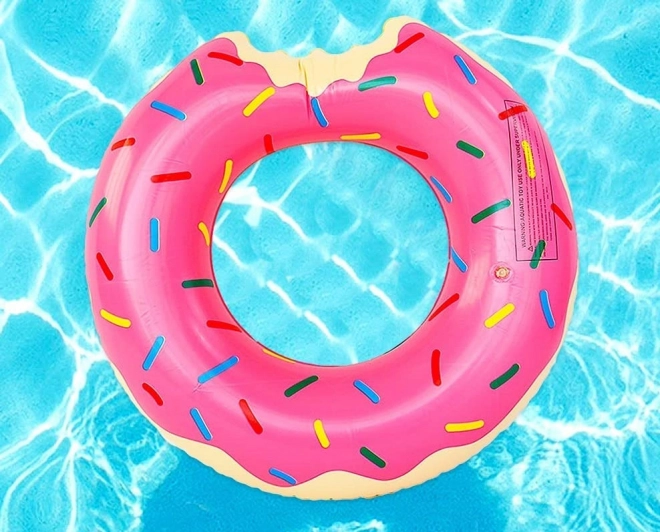 Nafukovací donut – 50 cm růžový