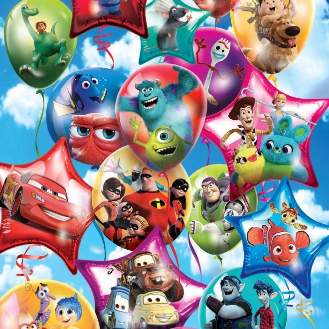 CLEMENTONI Puzzle Pixar párty 104 dílků
