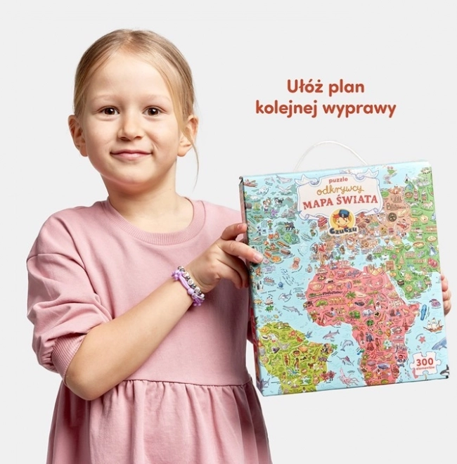 Puzzle objevitelů - Mapa světa
