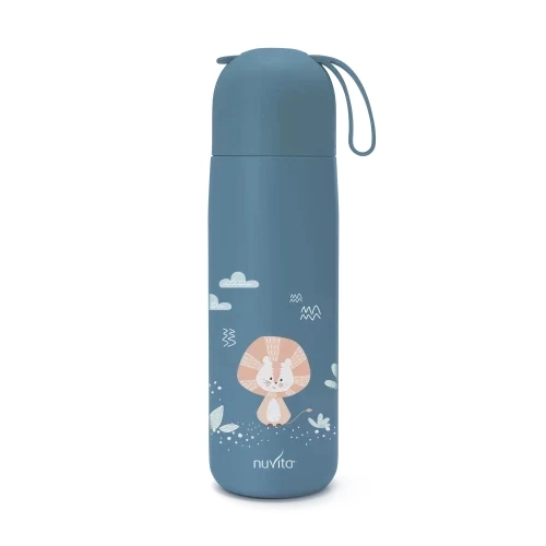 Termoska se silikonovým držákem 400ml, Powder Blue