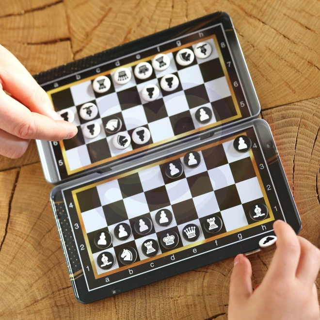 Woopie IQ magnetické cestovní šachy a dáma 2v1