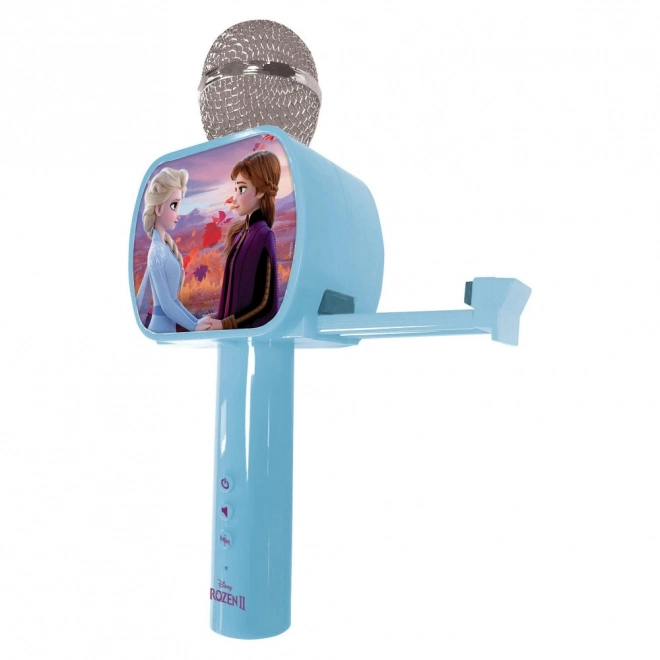 Bezdrátový karaoke mikrofon Disney Frozen s vestavěným reproduktorem a měničem hlasu