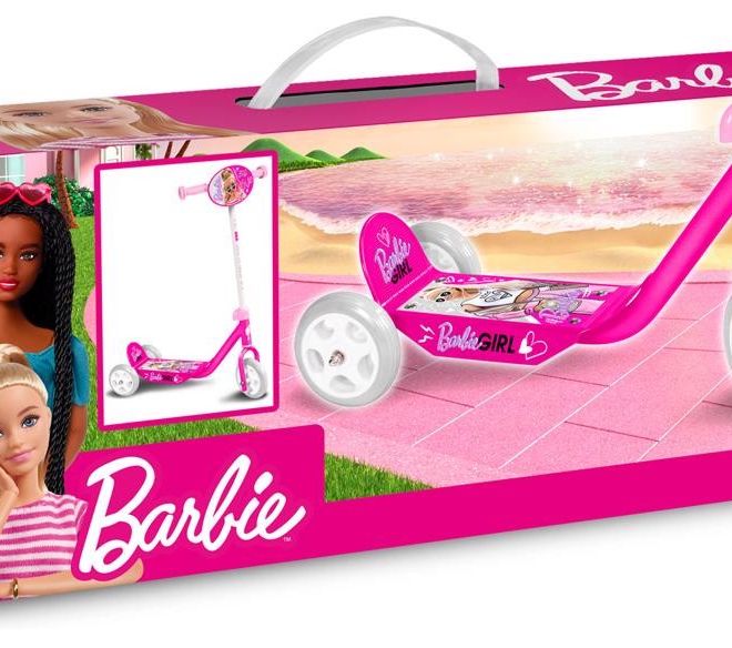 3kolová koloběžka Pulio Stamp - Barbie