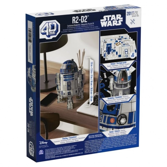 Fdp 4d puzzle star wars robot r2-d2