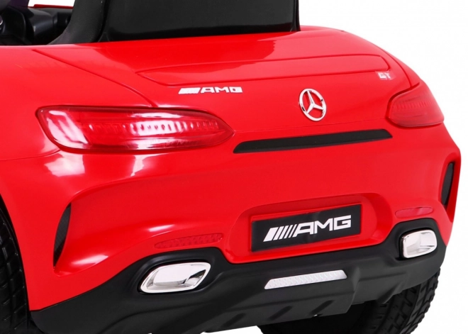 Mercedes Benz GT baterie pro děti Červená + dálkové ovládání + pomalý start + MP3 LED