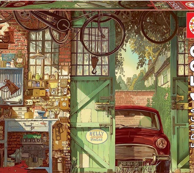 Puzzle 1500 dílků Stará garáž, Arly Jones