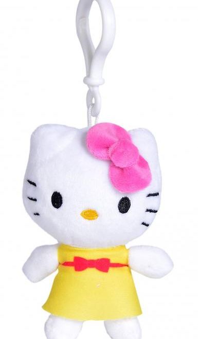 Plyšová klíčenka Hello Kitty, 10 cm, 4 druhy, DP24