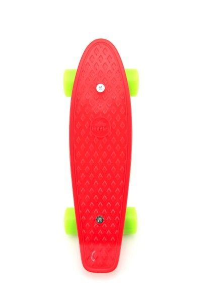 Skateboard - pennyboard 43cm, nosnost 60kg plastové osy – Zelený, žlutá kola