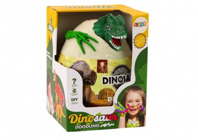 Dinosaurus Malování vajec Štětce na malování DIY Zelená