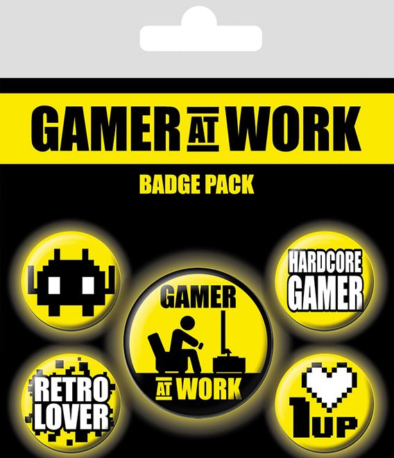 Set odznaků Game at Work