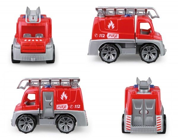 Auto Truxx hasiči plast 29cm s figurkou v krabici 39x22x16cm 24m+