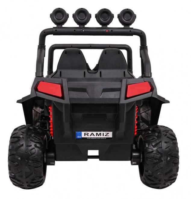 Dětská terénní buggy Grand Lift Bílá + pohon 4x4 + dálkové ovládání + nosič zavazadel + rádio MP3 + LED dioda