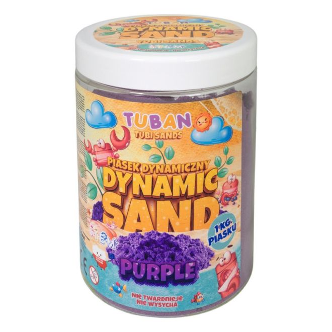 Dynamický písek 1kg fialový