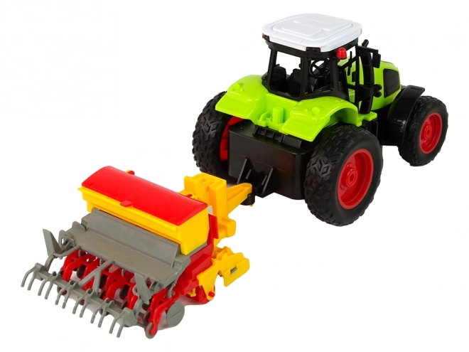 Zemědělské vozidlo Traktor s lisem R/C 1:16 zelený