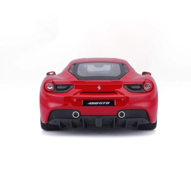 Kovové auto Ferrari 488 GTB červené