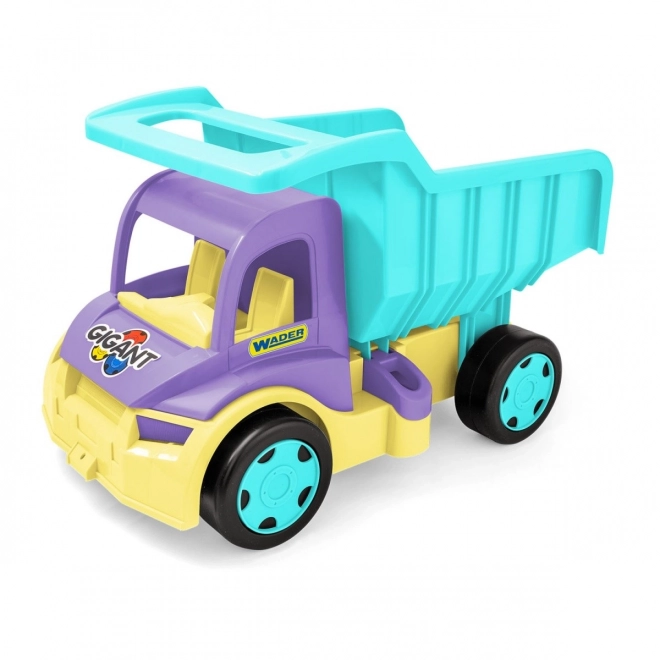 Velký fialovo-tyrkysový sklápěč Gigant Truck