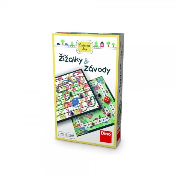 Žížalky a Závody cestovní společenská hra v krabičce 18x11x4cm