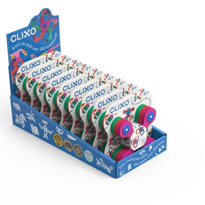 Magnetické bloky Clixo Designer Pack, béžová barva