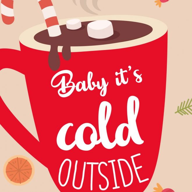 RAVENSBURGER Puzzle Happy Holidays: Baby it's cold outside 99 dílků