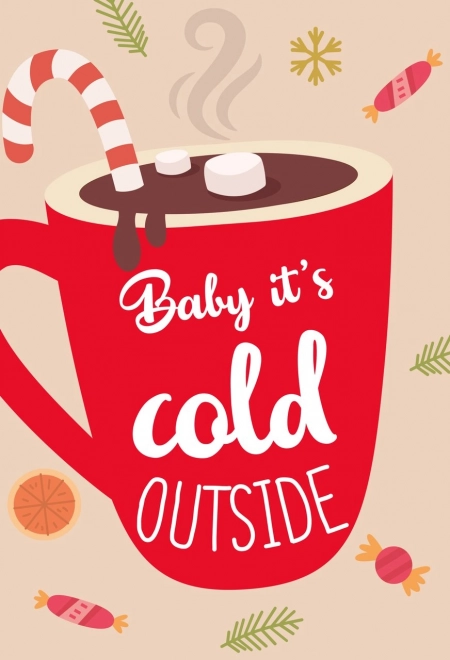 RAVENSBURGER Puzzle Happy Holidays: Baby it's cold outside 99 dílků