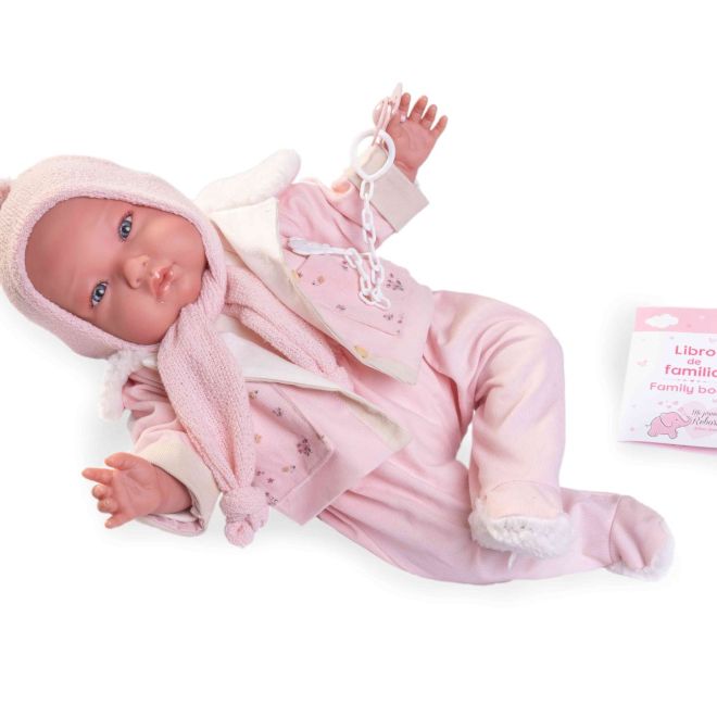 Antonio Juan 81383 Můj první REBORN ALEJANDRA - realistická panenka miminko s měkkým látkovým tělem - 52 cm