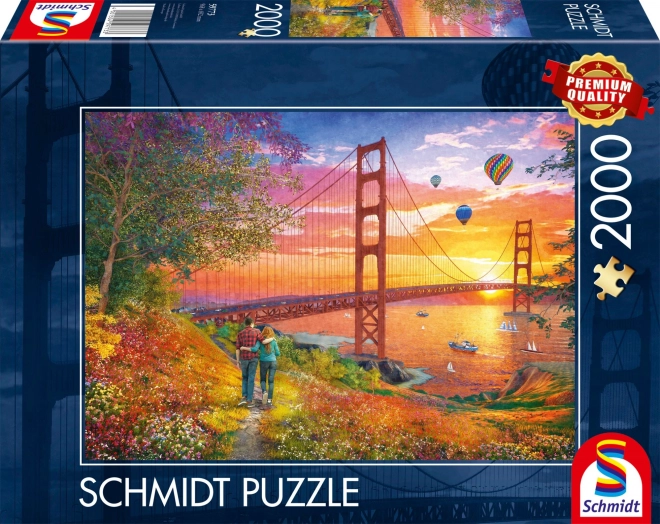 Puzzle Procházka k mostu Golden Gate 2000 dílků