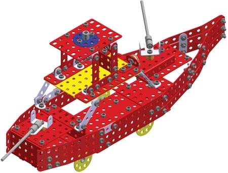 Merkur Stavebnice Fire Set, 740 dílů, 20 modelů