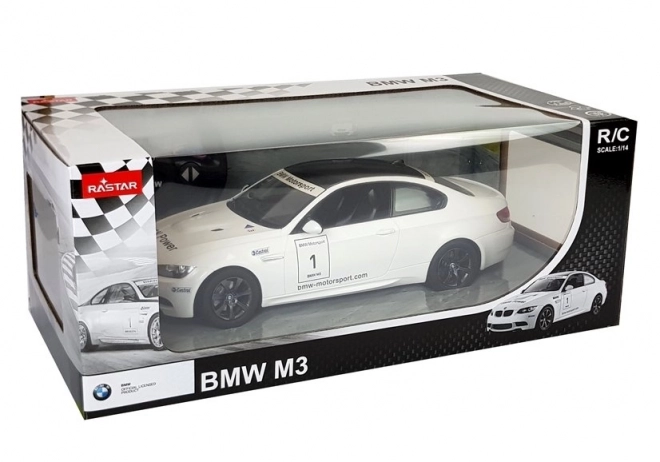 R/C BMW M3 Rastar 1:14 bílý s dálkovým ovládáním