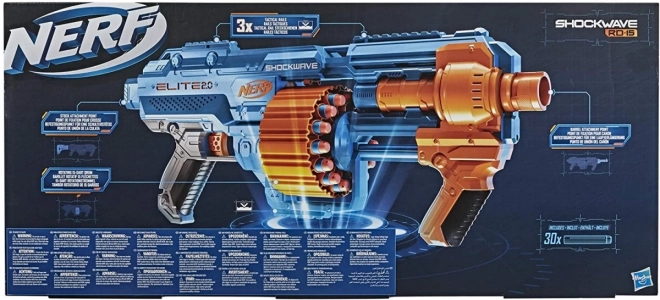 Pistole Nerf Shockwave RD-15 s náboji