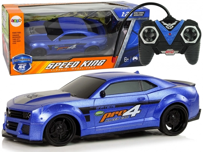 Sportovní auto na dálkové ovládání 1:24 Racing Blue Tinted Windows