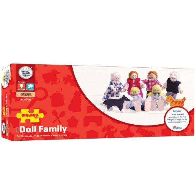 Rodina - dřevěné panenky do domečku