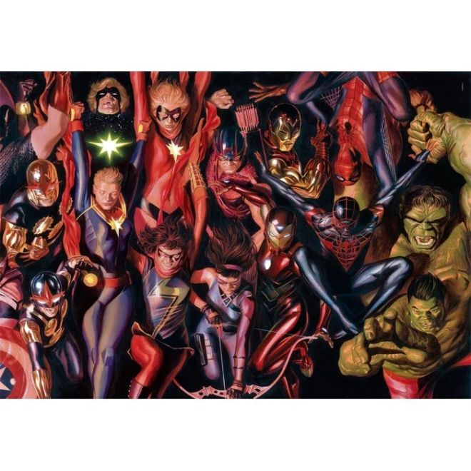 Puzzle 1000 prvků Kufřík Marvel