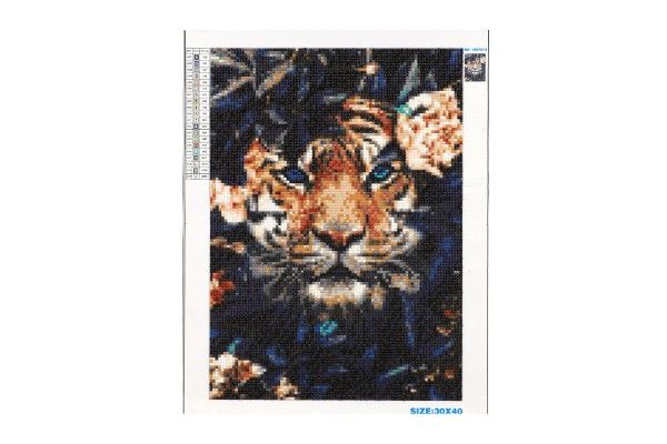 Sada na diamantové malování - tygr v listí
