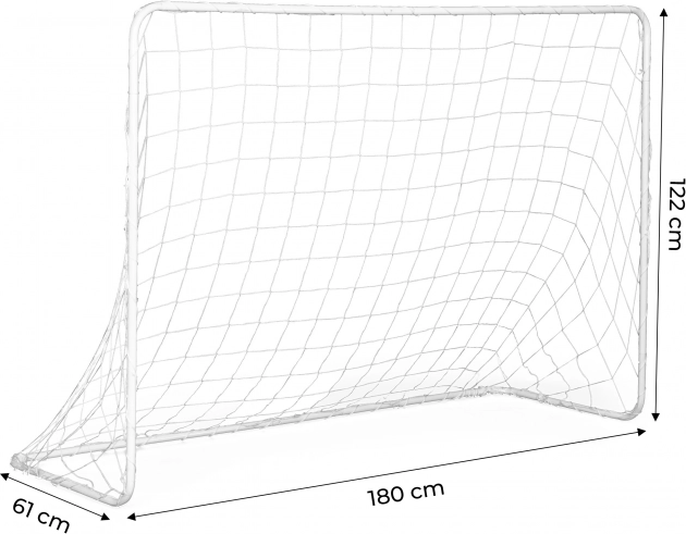 Dvě fotbalové branky s fotbalovou sítí 180x122cm ECOTOYS