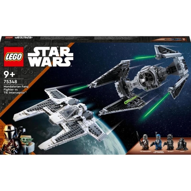 LEGO Star Wars 75348 Mandalorianská stíhačka třídy Fang vs. TIE Interceptor