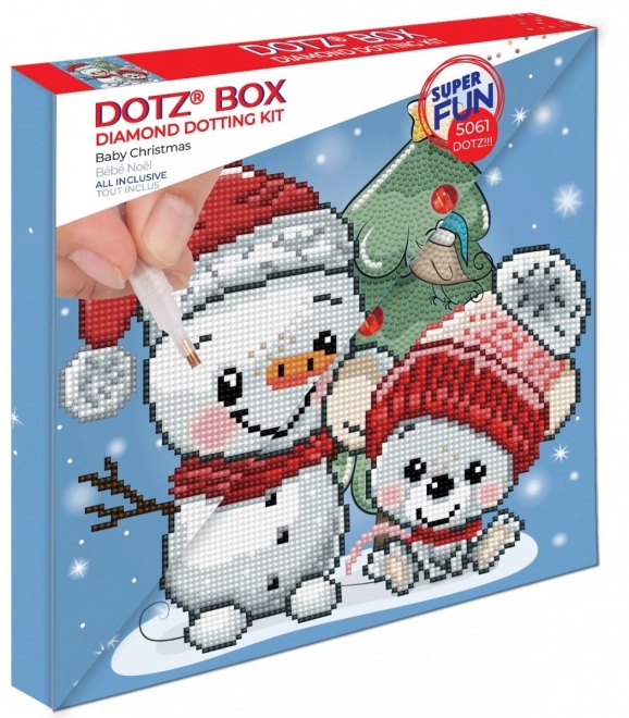 Diamond Dotz Dětská vánoční sada