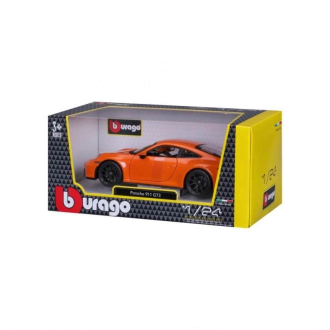 Bburago Porsche 911 GT3 model oranžový 1:24