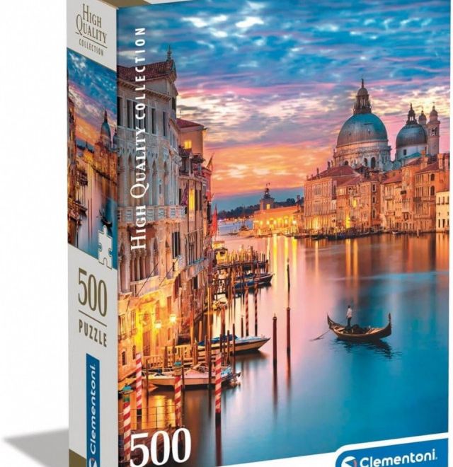 Puzzle 500 dílků Kompaktní osvětlené Benátky