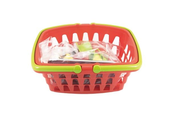 Nákupní košík plast + sada nádobí s vařičem v sáčku