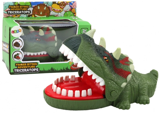 Triceratops Green Lights Sounds Dinosaur Chewing Arcade Game