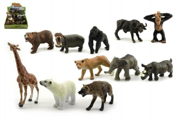 Zvířátka safari ZOO plast 10cm mix druhů - 1ks