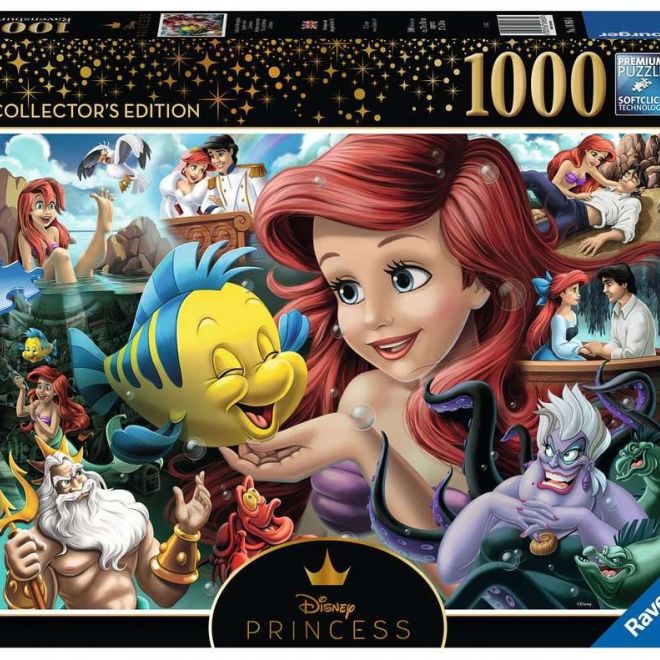 RAVENSBURGER Puzzle Disney hrdinky č.3: Malá mořská víla 1000 dílků
