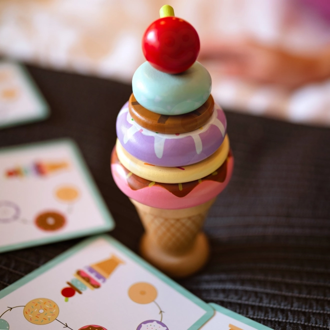 Woopie Green dřevěné zmrzliny montessori cukrárna