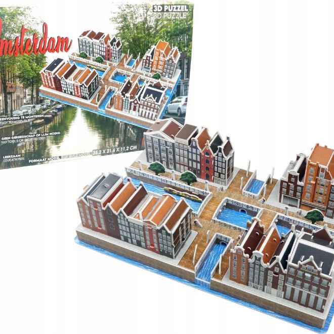 3D puzzle Amsterdam 107 dílků