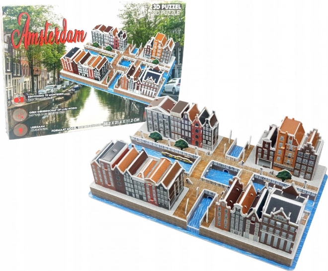 3D puzzle Amsterdam 107 dílků