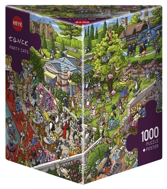 HEYE Puzzle Kočičí party 1000 dílků